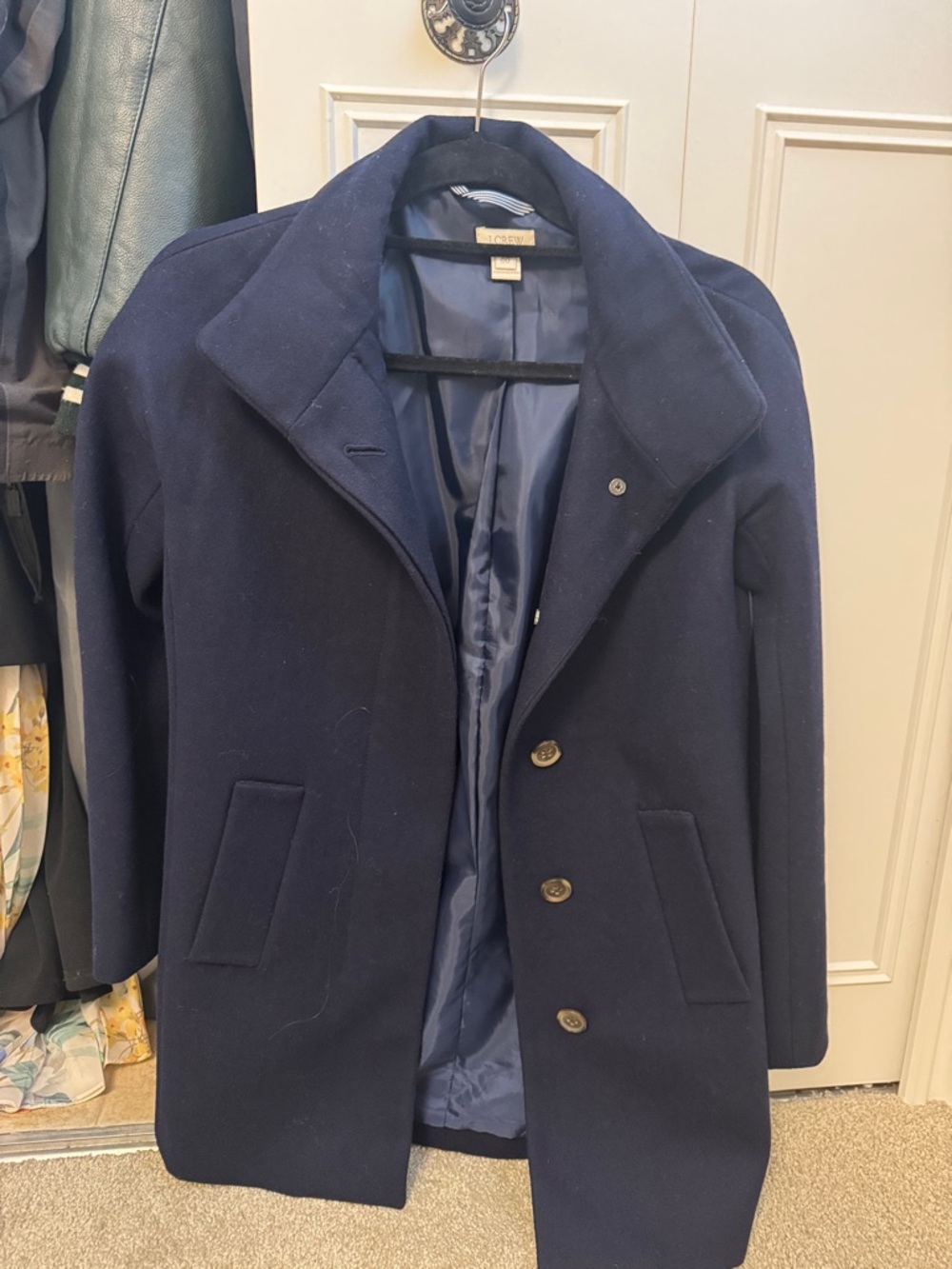 J. Crew Women’s Navy Wool Pea Coat Size 00